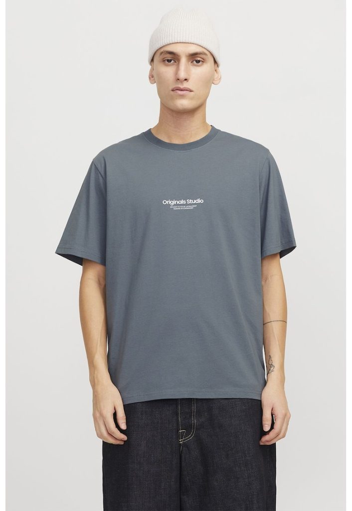 Tricou de bumbac cu imprimeu text-BARBATI/IMBRACAMINTE/Tricouri si maiouri-IMBRACAMINTE/Tricouri si maiouri