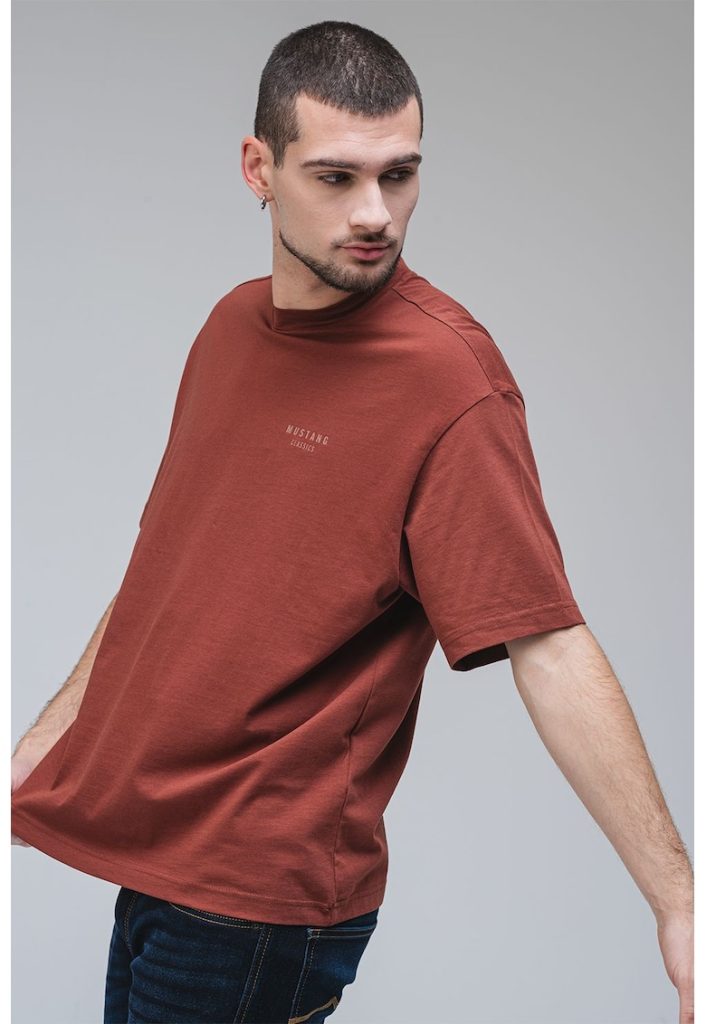Tricou de bumbac cu logo Akron-BARBATI/IMBRACAMINTE/Tricouri si maiouri-IMBRACAMINTE/Tricouri si maiouri