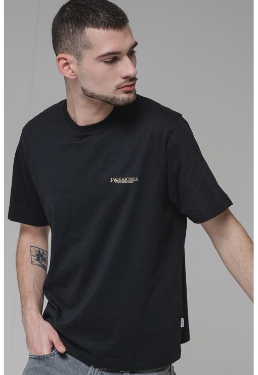 Tricou de bumbac cu model grafic-BARBATI/IMBRACAMINTE/Tricouri si maiouri-IMBRACAMINTE/Tricouri si maiouri