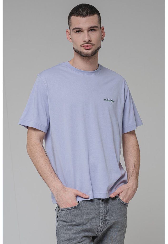 Tricou de bumbac cu model grafic-BARBATI/IMBRACAMINTE/Tricouri si maiouri-IMBRACAMINTE/Tricouri si maiouri