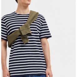 Tricou de bumbac organic in dungi-BARBATI/IMBRACAMINTE/Tricouri si maiouri-IMBRACAMINTE/Tricouri si maiouri