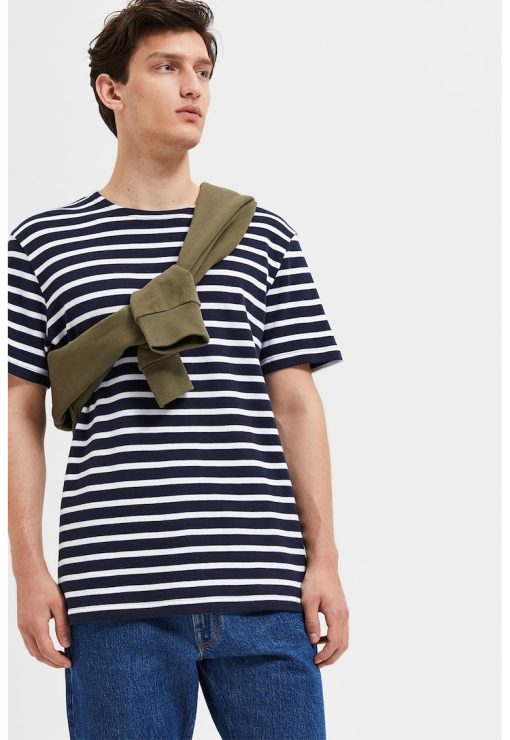 Tricou de bumbac organic in dungi-BARBATI/IMBRACAMINTE/Tricouri si maiouri-IMBRACAMINTE/Tricouri si maiouri