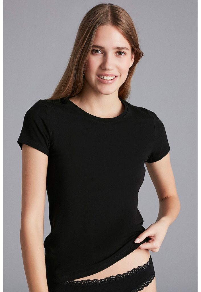 Tricou de casa din amestec de bumbac-FEMEI/IMBRACAMINTE/Tricouri si maiouri-IMBRACAMINTE/Tricouri si maiouri