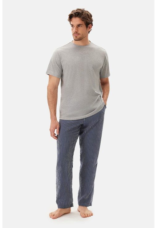 Tricou de pijama din bumbac-BARBATI/IMBRACAMINTE/Pijamale si halate de baie-IMBRACAMINTE/Pijamale si halate de baie