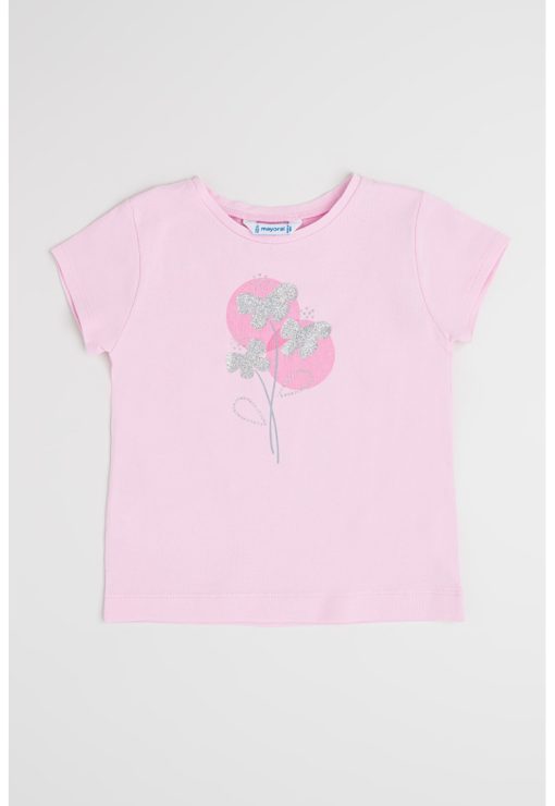 Tricou din amestec de bumbac cu imprimeu-FETE/IMBRACAMINTE/Tricouri si maiouri-IMBRACAMINTE/Tricouri si maiouri