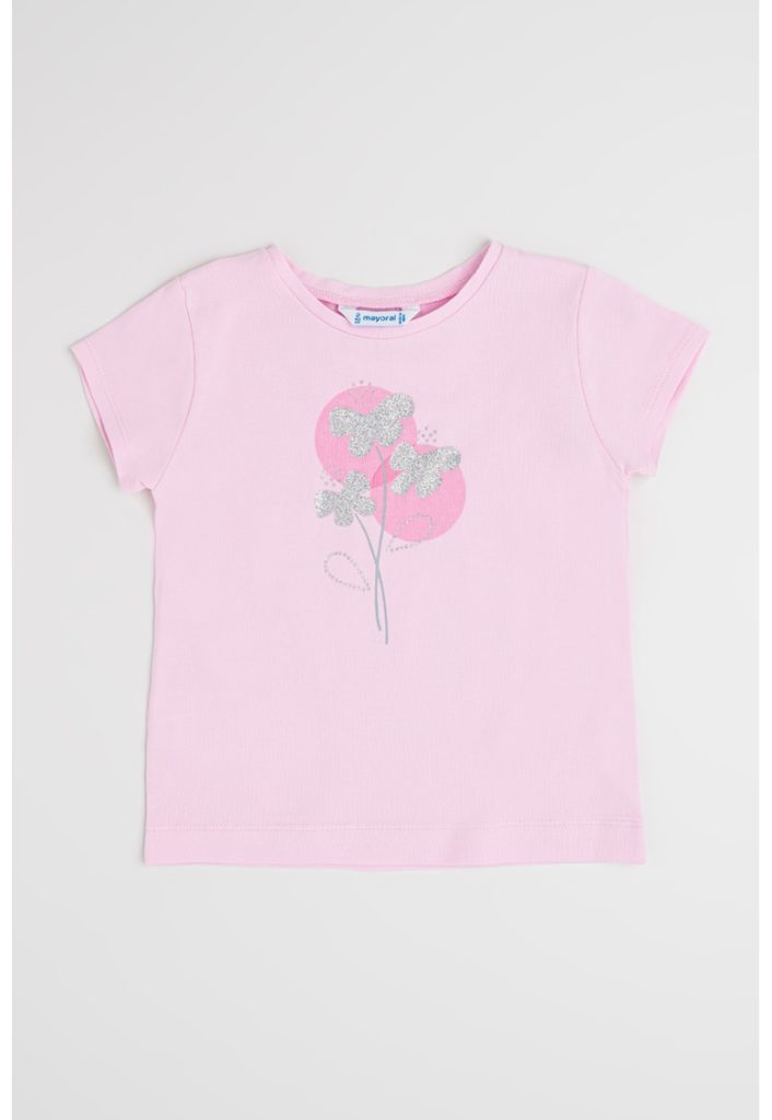 Tricou din amestec de bumbac cu imprimeu-FETE/IMBRACAMINTE/Tricouri si maiouri-IMBRACAMINTE/Tricouri si maiouri