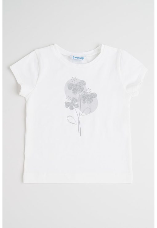 Tricou din amestec de bumbac cu imprimeu-FETE/IMBRACAMINTE/Tricouri si maiouri-IMBRACAMINTE/Tricouri si maiouri