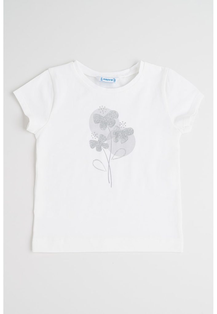 Tricou din amestec de bumbac cu imprimeu-FETE/IMBRACAMINTE/Tricouri si maiouri-IMBRACAMINTE/Tricouri si maiouri