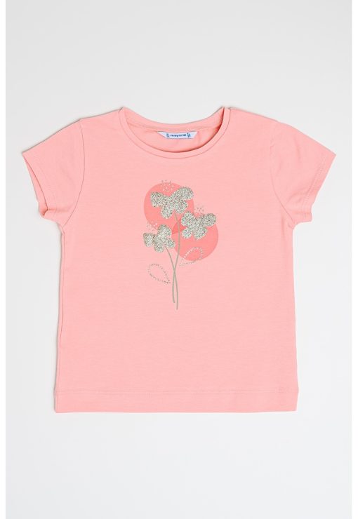 Tricou din amestec de bumbac cu imprimeu-FETE/IMBRACAMINTE/Tricouri si maiouri-IMBRACAMINTE/Tricouri si maiouri