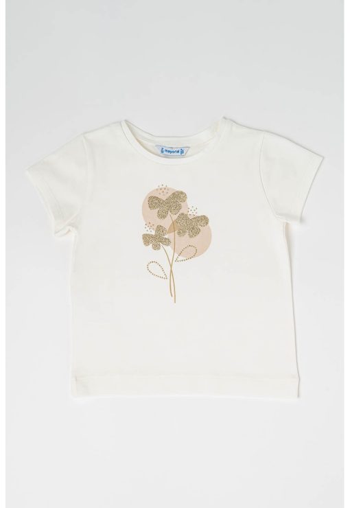 Tricou din amestec de bumbac cu imprimeu-FETE/IMBRACAMINTE/Tricouri si maiouri-IMBRACAMINTE/Tricouri si maiouri