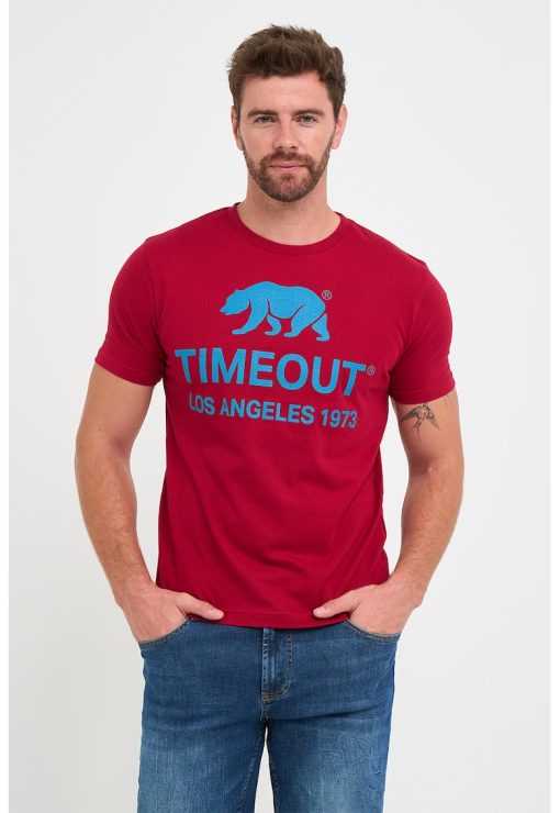 Tricou din amestec de bumbac cu imprimeu logo-BARBATI/IMBRACAMINTE/Tricouri si maiouri-IMBRACAMINTE/Tricouri si maiouri