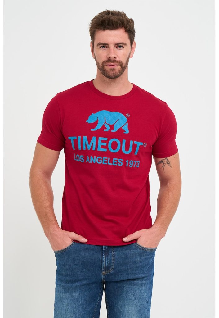 Tricou din amestec de bumbac cu imprimeu logo-BARBATI/IMBRACAMINTE/Tricouri si maiouri-IMBRACAMINTE/Tricouri si maiouri