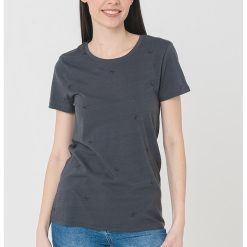 Tricou din amestec de modal cu model-FEMEI/IMBRACAMINTE/Tricouri si maiouri-IMBRACAMINTE/Tricouri si maiouri
