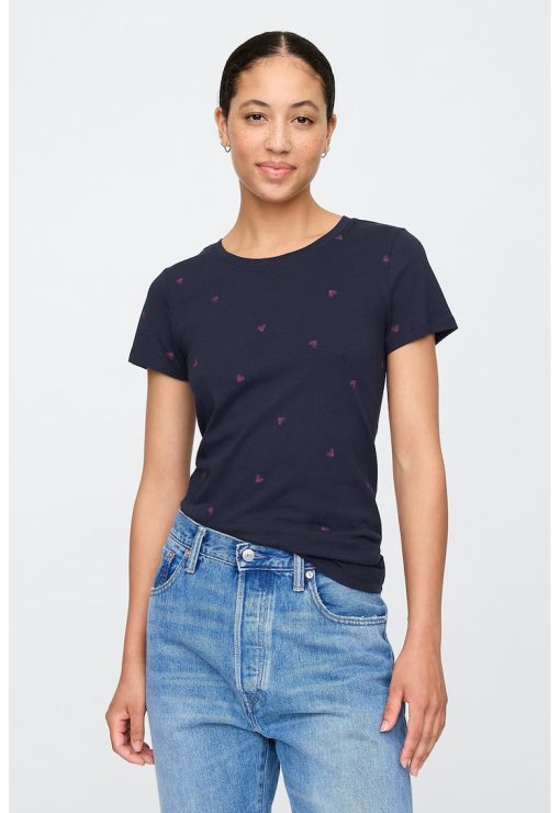 Tricou din amestec de modal cu model-FEMEI/IMBRACAMINTE/Tricouri si maiouri-IMBRACAMINTE/Tricouri si maiouri