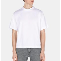 Tricou din bumbac cu decolteu la baza gatului-BARBATI/IMBRACAMINTE/Tricouri si maiouri-IMBRACAMINTE/Tricouri si maiouri