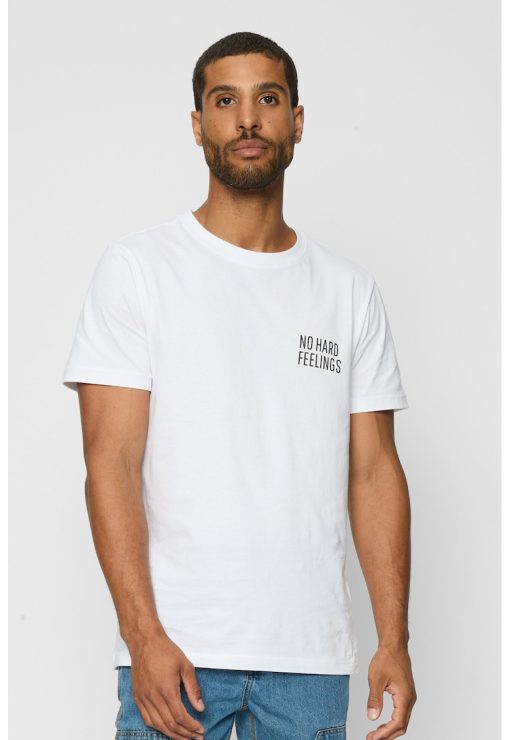 Tricou din bumbac cu decolteu la baza gatului-BARBATI/IMBRACAMINTE/Tricouri si maiouri-IMBRACAMINTE/Tricouri si maiouri