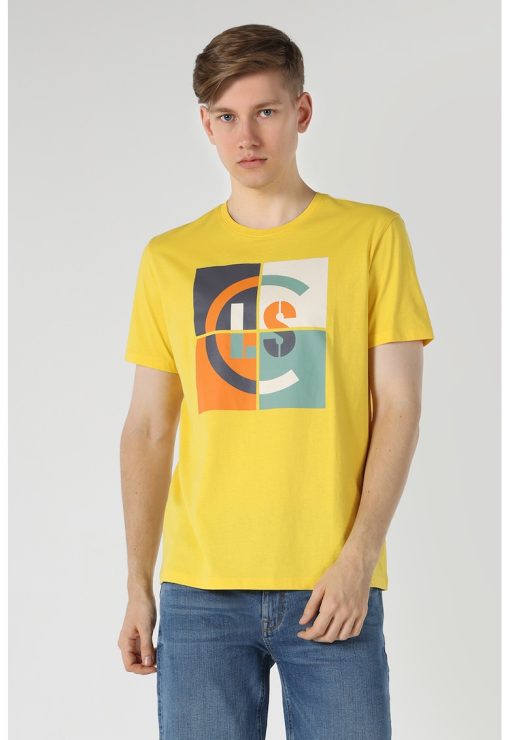 Tricou din bumbac cu imprimeu grafic-BARBATI/IMBRACAMINTE/Tricouri si maiouri-IMBRACAMINTE/Tricouri si maiouri