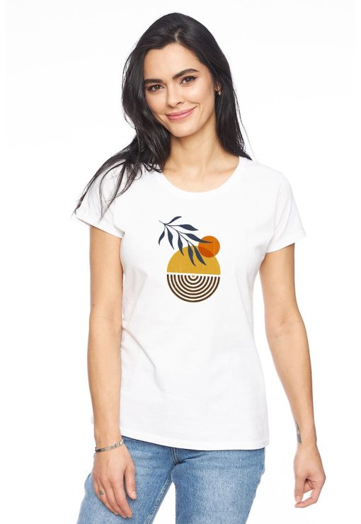 Tricou din bumbac cu imprimeu grafic-FEMEI/IMBRACAMINTE/Tricouri si maiouri-IMBRACAMINTE/Tricouri si maiouri