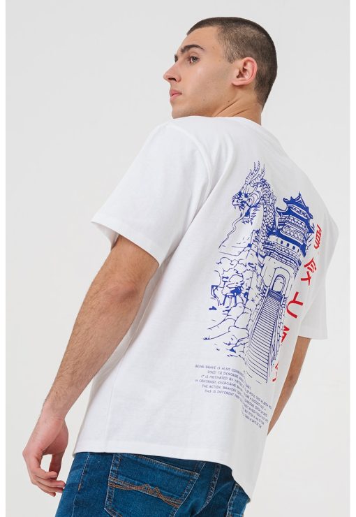 Tricou din bumbac cu imprimeu grafic-BARBATI/IMBRACAMINTE/Tricouri si maiouri-IMBRACAMINTE/Tricouri si maiouri