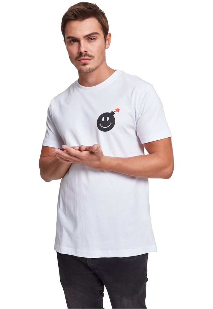 Tricou din bumbac cu imprimeu pe piept-BARBATI/IMBRACAMINTE/Tricouri si maiouri-IMBRACAMINTE/Tricouri si maiouri