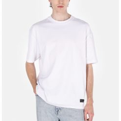 Tricou din bumbac cu maneci cazute-BARBATI/IMBRACAMINTE/Tricouri si maiouri-IMBRACAMINTE/Tricouri si maiouri