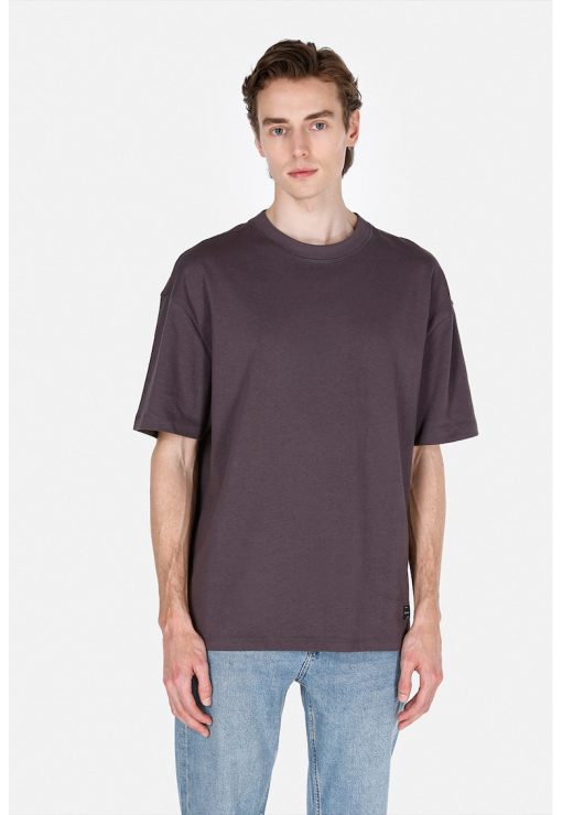 Tricou din bumbac cu maneci cazute-BARBATI/IMBRACAMINTE/Tricouri si maiouri-IMBRACAMINTE/Tricouri si maiouri