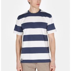 Tricou din bumbac cu model in dungi-BARBATI/IMBRACAMINTE/Tricouri si maiouri-IMBRACAMINTE/Tricouri si maiouri