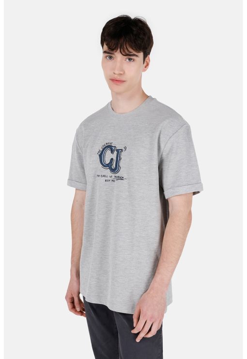 Tricou lejer cu imprimeu-BARBATI/IMBRACAMINTE/Tricouri si maiouri-IMBRACAMINTE/Tricouri si maiouri