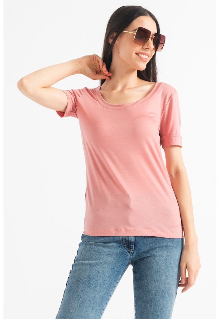 Tricou lejer din amestec de lyocell-FEMEI/IMBRACAMINTE/Tricouri si maiouri-IMBRACAMINTE/Tricouri si maiouri