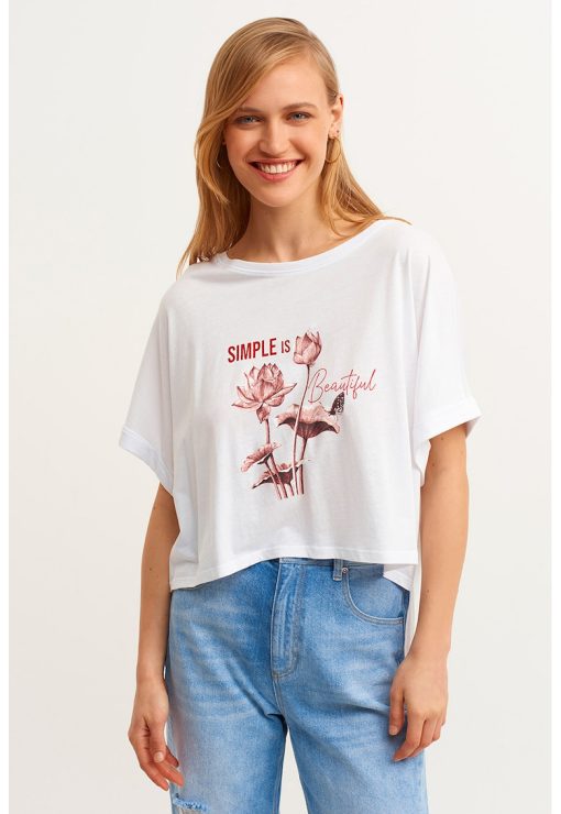 Tricou lejer din amestec de modal-FEMEI/IMBRACAMINTE/Tricouri si maiouri-IMBRACAMINTE/Tricouri si maiouri