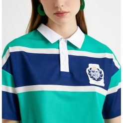 Tricou polo crop cu maneci cazute-FEMEI/IMBRACAMINTE/Tricouri si maiouri-IMBRACAMINTE/Tricouri si maiouri