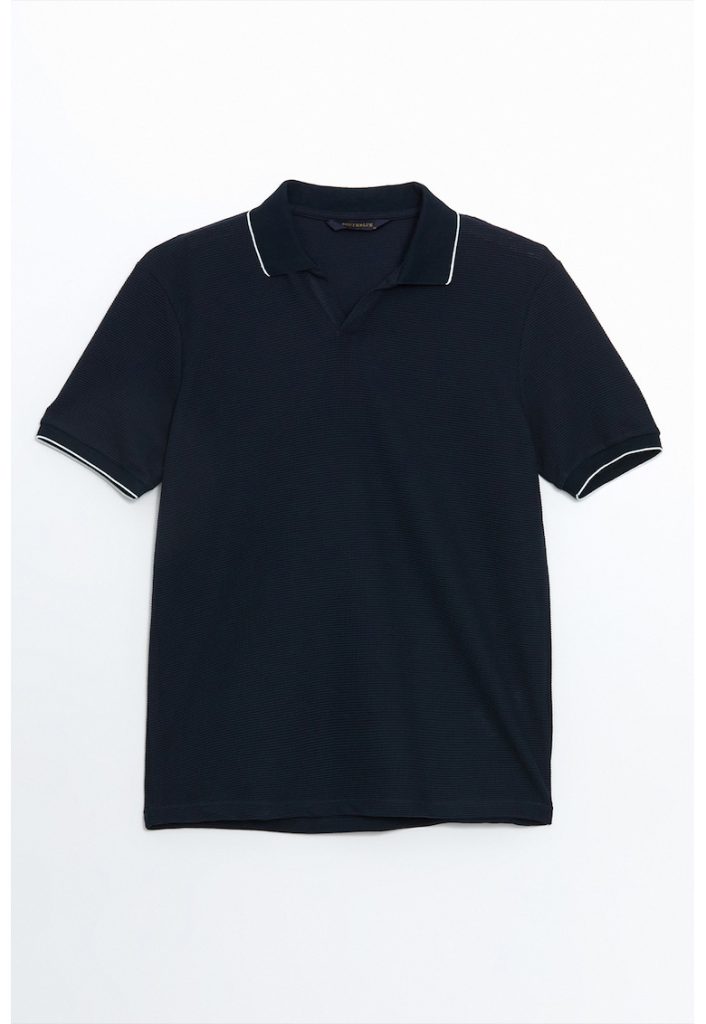 Tricou polo cu accente in dungi-BARBATI/IMBRACAMINTE/Tricouri si maiouri-IMBRACAMINTE/Tricouri si maiouri