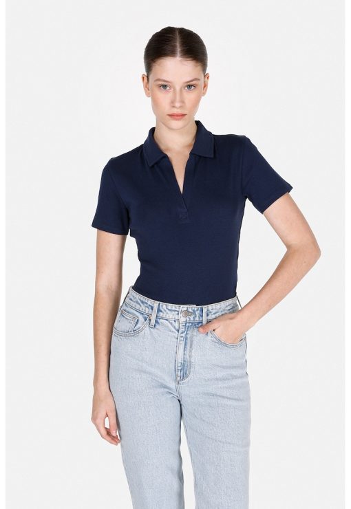 Tricou polo cu croiala slim-fit-FEMEI/IMBRACAMINTE/Tricouri si maiouri-IMBRACAMINTE/Tricouri si maiouri