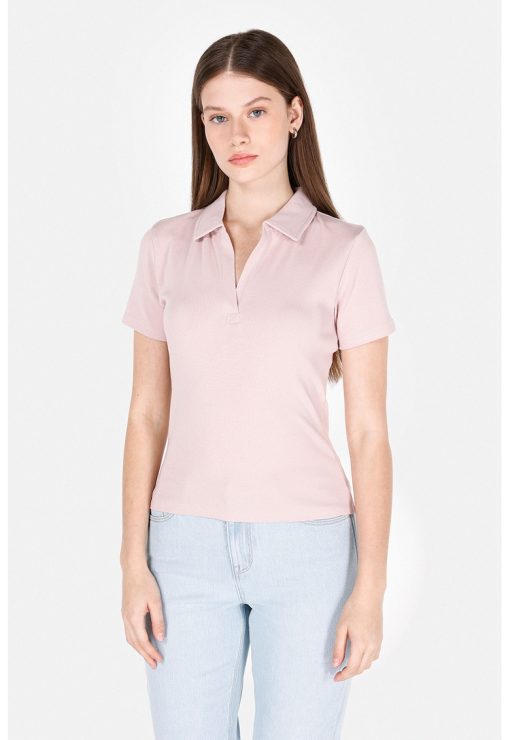 Tricou polo cu croiala slim-fit-FEMEI/IMBRACAMINTE/Tricouri si maiouri-IMBRACAMINTE/Tricouri si maiouri