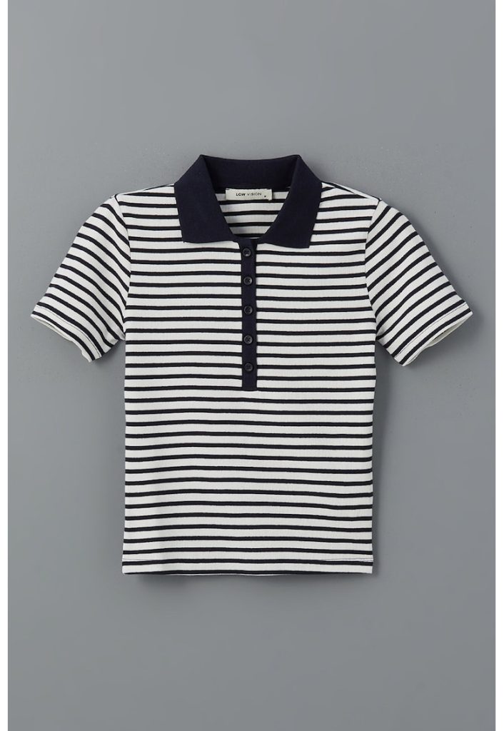 Tricou polo cu dungi-FEMEI/IMBRACAMINTE/Tricouri si maiouri-IMBRACAMINTE/Tricouri si maiouri