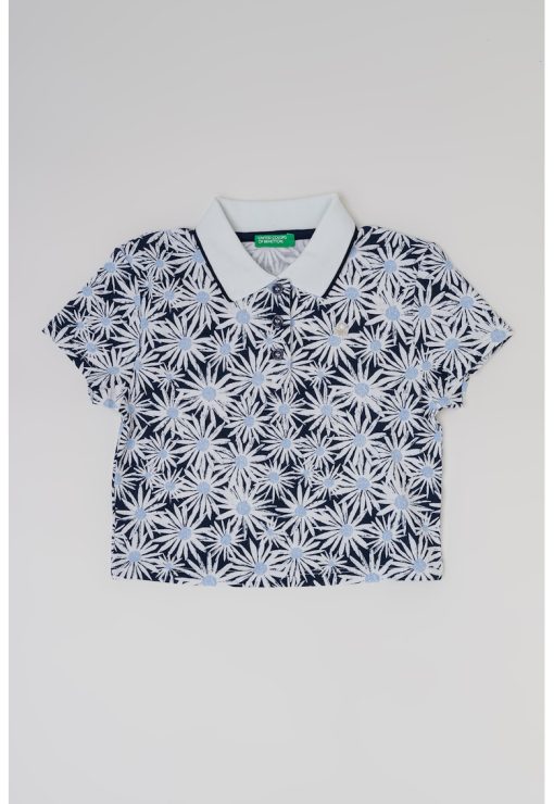 Tricou polo cu imprimeu grafic-FETE/IMBRACAMINTE/Tricouri si maiouri-IMBRACAMINTE/Tricouri si maiouri