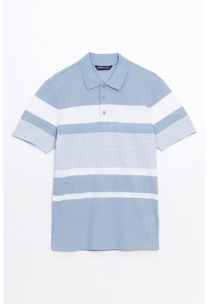 Tricou polo cu model in dungi-BARBATI/IMBRACAMINTE/Tricouri si maiouri-IMBRACAMINTE/Tricouri si maiouri