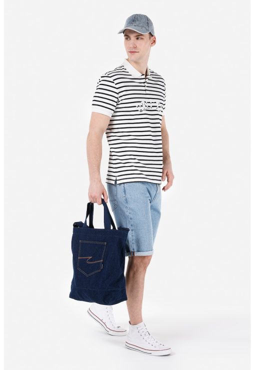 Tricou polo de bumbac in dungi-BARBATI/IMBRACAMINTE/Tricouri si maiouri-IMBRACAMINTE/Tricouri si maiouri