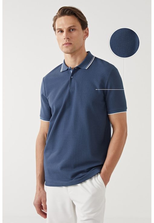 Tricou polo din amestec de bumbac-BARBATI/IMBRACAMINTE/Tricouri si maiouri-IMBRACAMINTE/Tricouri si maiouri