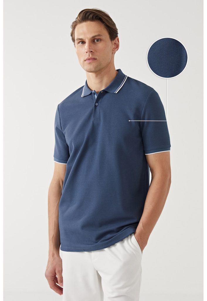 Tricou polo din amestec de bumbac-BARBATI/IMBRACAMINTE/Tricouri si maiouri-IMBRACAMINTE/Tricouri si maiouri