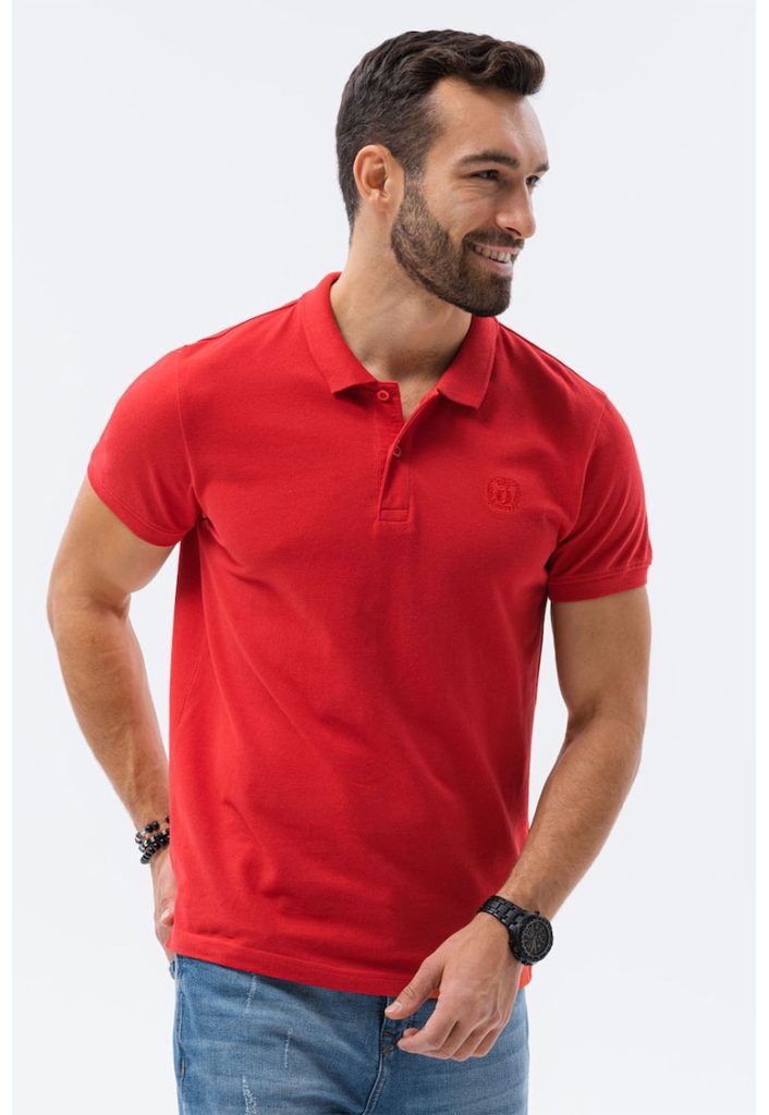 Tricou polo din bumbac cu model pique-BARBATI/IMBRACAMINTE/Tricouri si maiouri-IMBRACAMINTE/Tricouri si maiouri