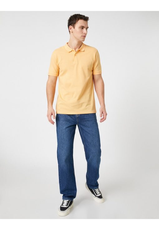 Tricou polo slim fit de bumbac-BARBATI/IMBRACAMINTE/Tricouri si maiouri-IMBRACAMINTE/Tricouri si maiouri