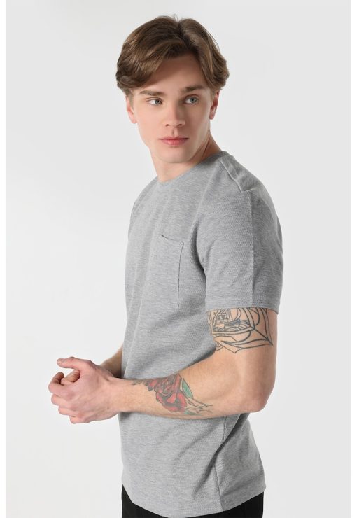 Tricou regular fit cu buzunar pe piept-BARBATI/IMBRACAMINTE/Tricouri si maiouri-IMBRACAMINTE/Tricouri si maiouri