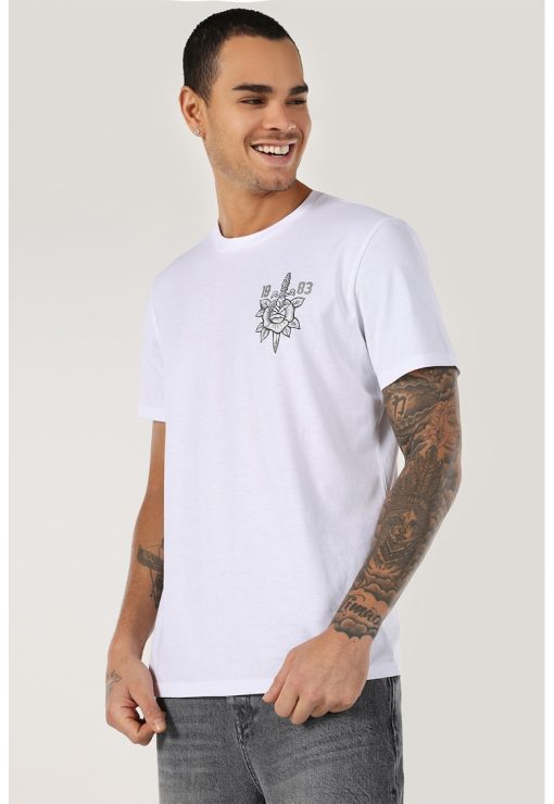 Tricou regular fit cu imprimeu-BARBATI/IMBRACAMINTE/Tricouri si maiouri-IMBRACAMINTE/Tricouri si maiouri