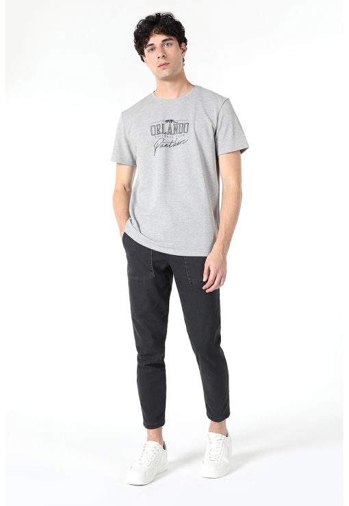 Tricou regular fit cu imprimeu-BARBATI/IMBRACAMINTE/Tricouri si maiouri-IMBRACAMINTE/Tricouri si maiouri