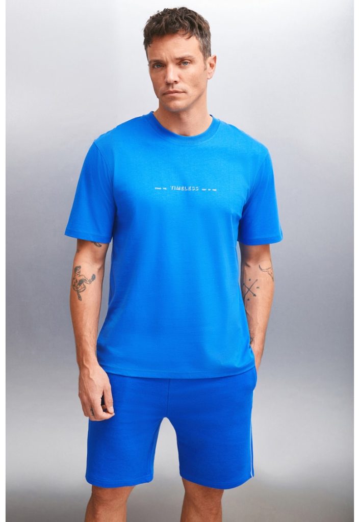 Tricou regular fit cu imprimeu text-BARBATI/IMBRACAMINTE/Tricouri si maiouri-IMBRACAMINTE/Tricouri si maiouri