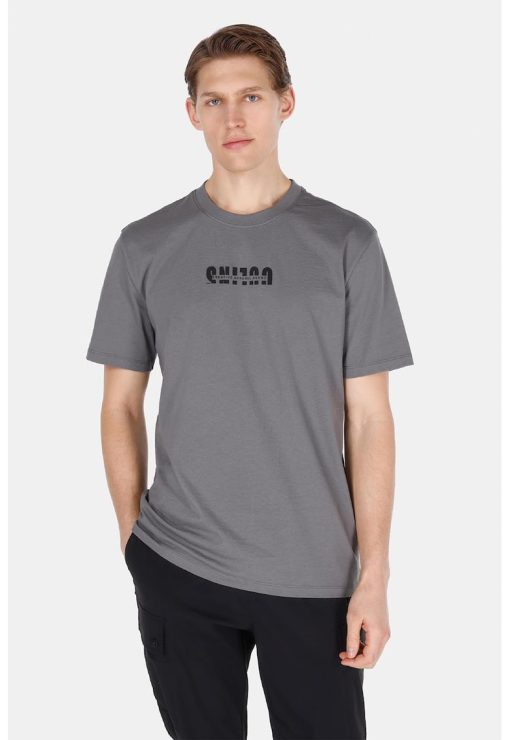 Tricou regular fit cu imprimeu text frontal-BARBATI/IMBRACAMINTE/Tricouri si maiouri-IMBRACAMINTE/Tricouri si maiouri