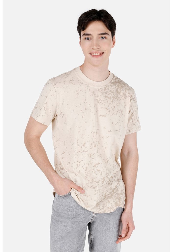 Tricou regular fit cu model tie-dye-BARBATI/IMBRACAMINTE/Tricouri si maiouri-IMBRACAMINTE/Tricouri si maiouri