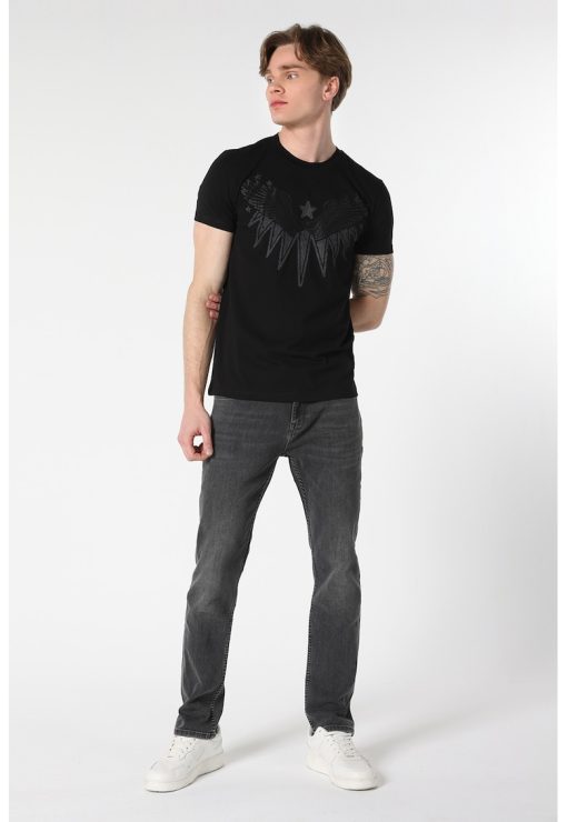 Tricou slim fit cu imprimeu-BARBATI/IMBRACAMINTE/Tricouri si maiouri-IMBRACAMINTE/Tricouri si maiouri