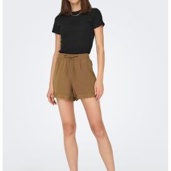 Tricou striat cu decolteu la baza gatului-FEMEI/IMBRACAMINTE/Tricouri si maiouri-IMBRACAMINTE/Tricouri si maiouri